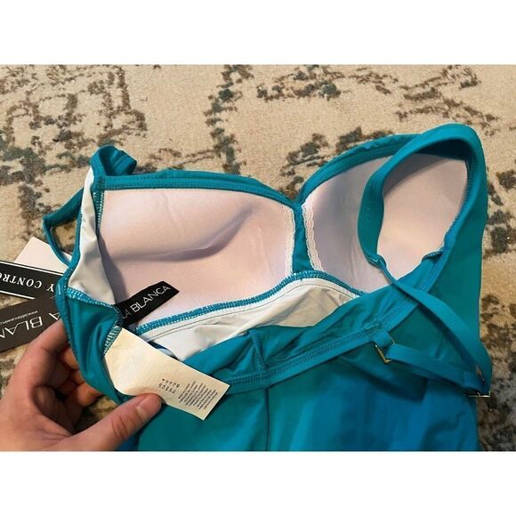 La Blanca NWT Women's Size 8 Tummy Control One Piece - Picture 6 of 7